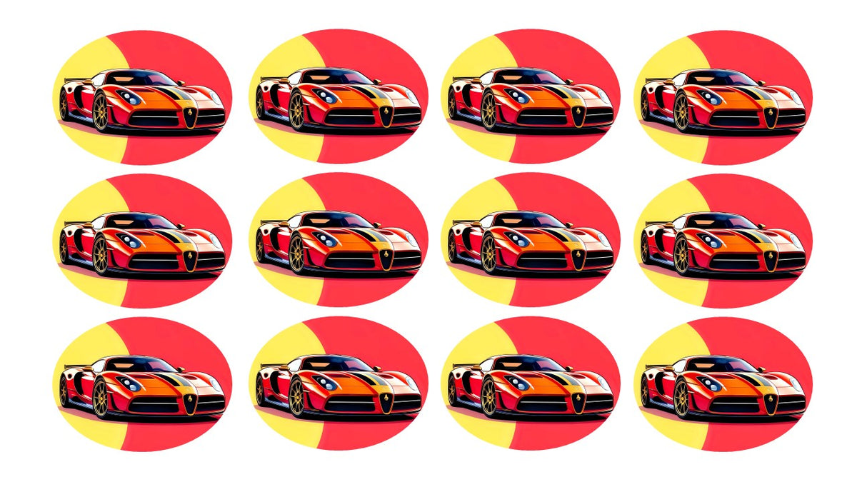 BDTK014 - Edible Image Sports Car