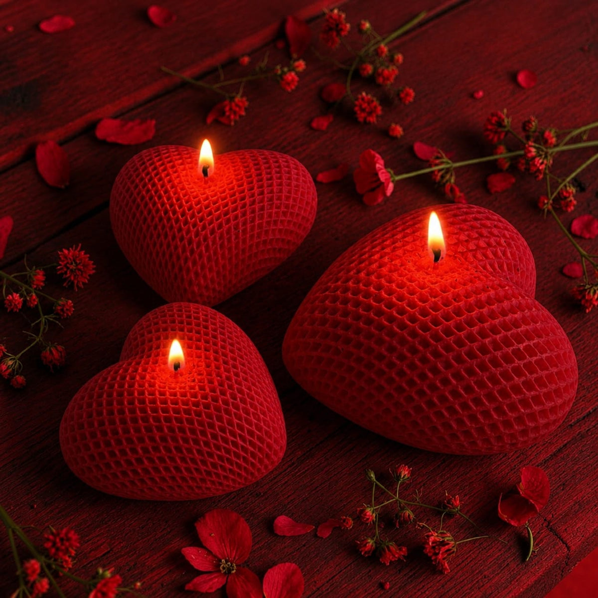 Chanel Romantic Textured Heart Set - Colour Options