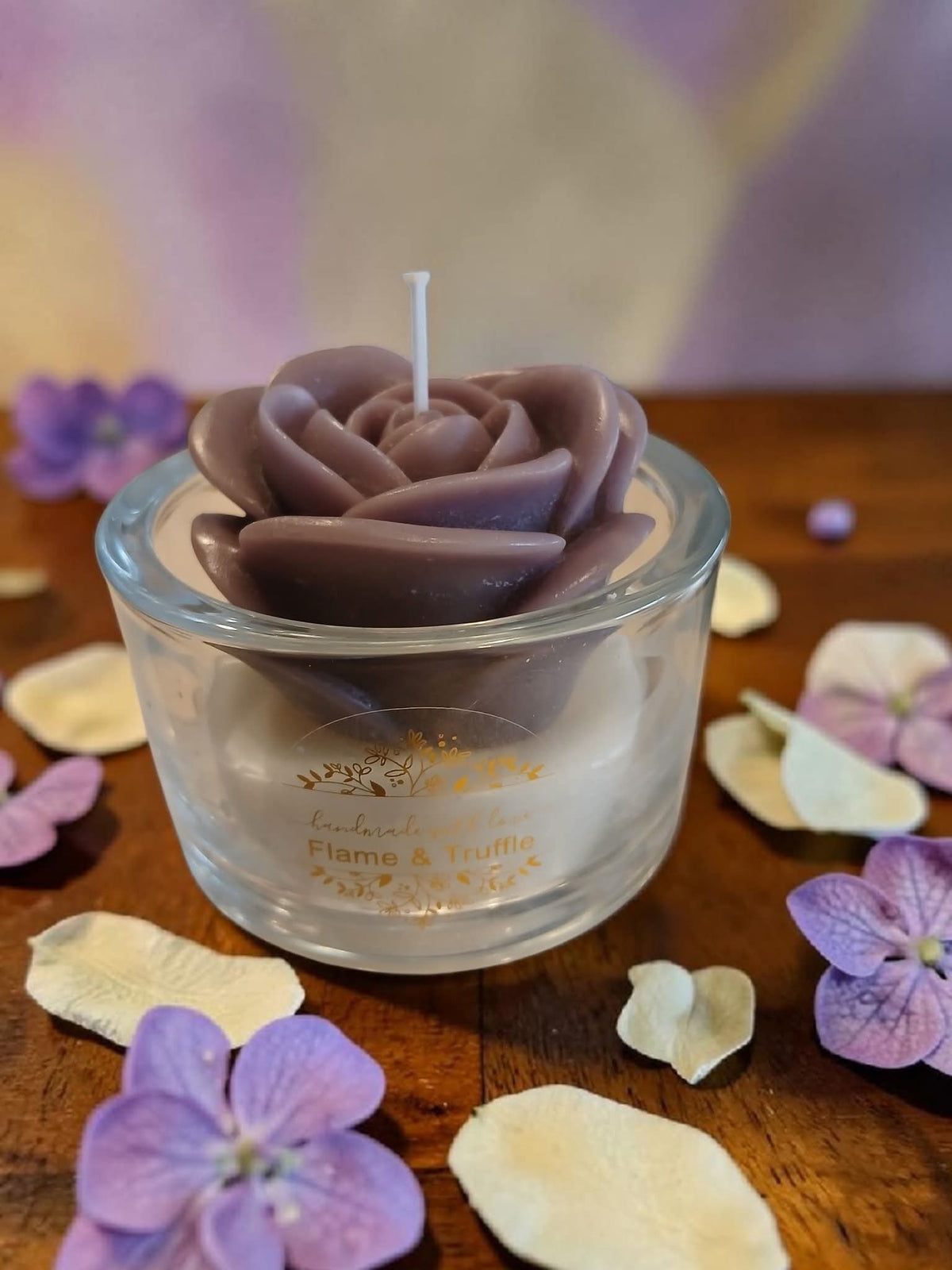 Lavender Rose Jar Candle