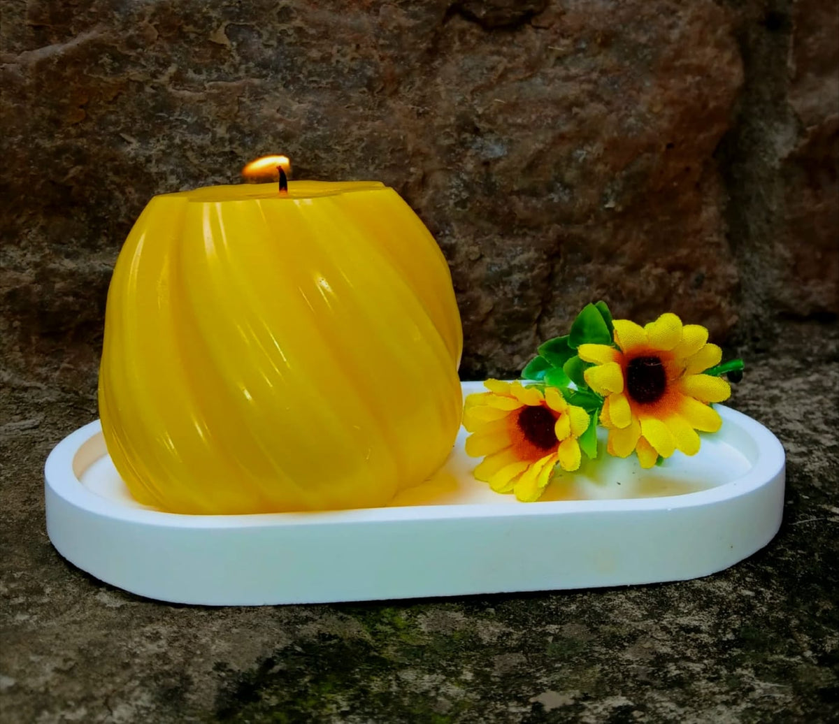 Sunflower Spiral Delight Candle Set