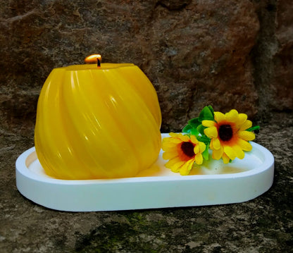 Sunflower Spiral Delight Candle Set