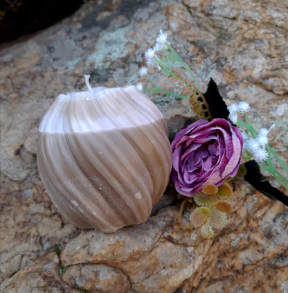 Latte Spiral Candle