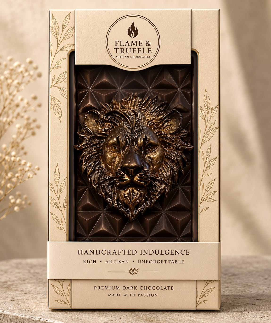 African Lion Diamond Bar