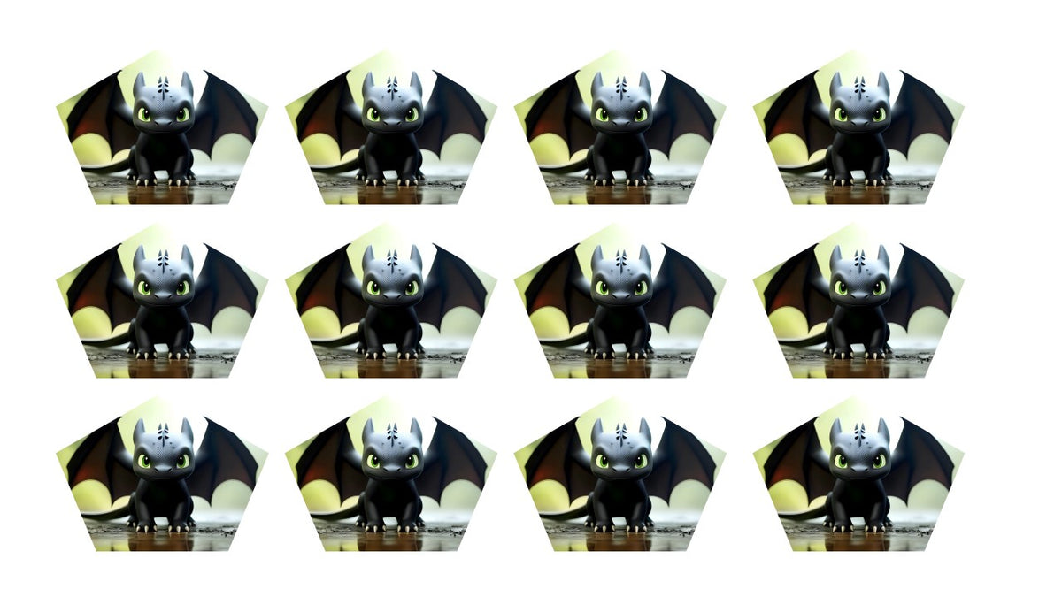  Toothless Dragon Edible Cake Topper - Defined Hospitality Solutions