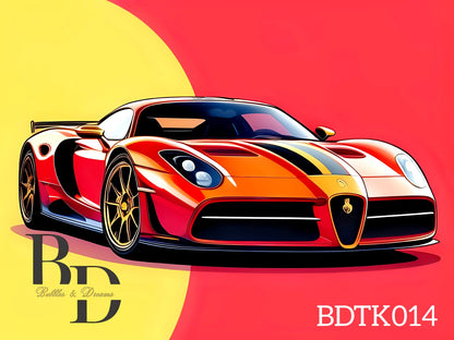 BDTK014 - Edible Image Sports Car