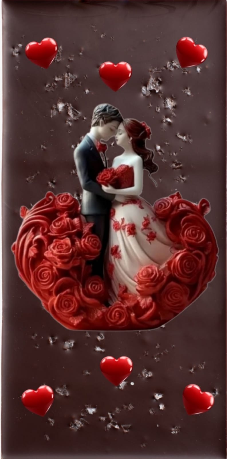 Bride & Groom Chocolate Slab (Milk Chocolate)