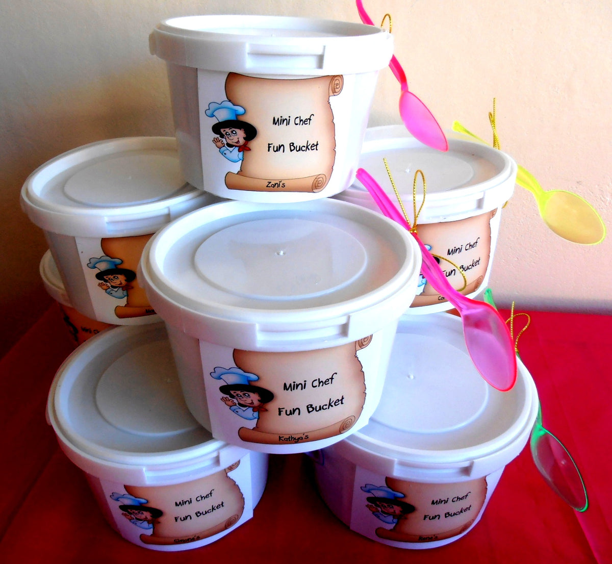 chef themed party packs