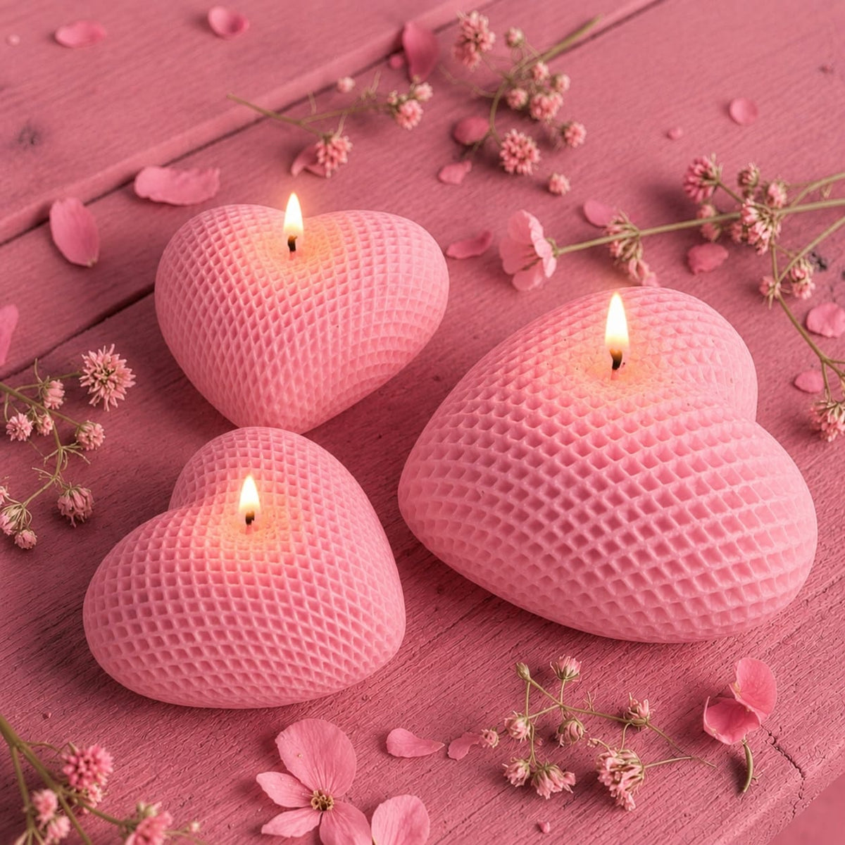 Chanel Romantic Textured Heart Set - Colour Options