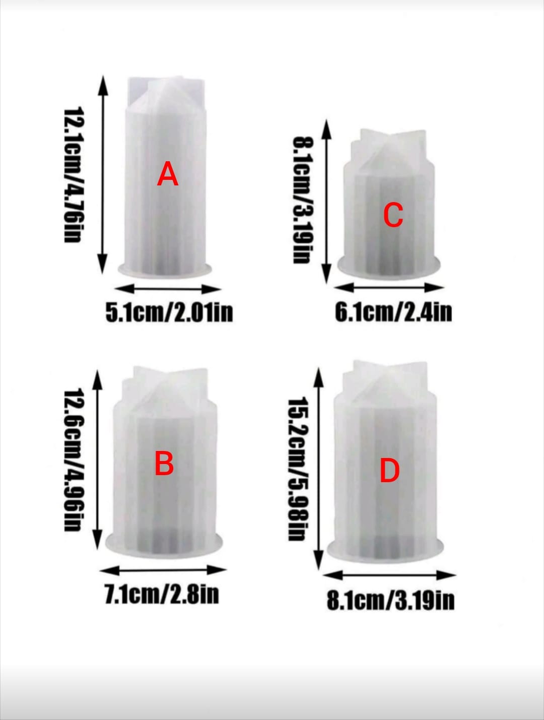 Striped Pillar Candles (4 Size Options  & Colour Variants)