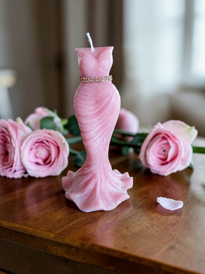 Lady Figurine Candle (Colour Options)