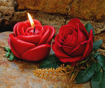 Rose Candle (Colour Options)