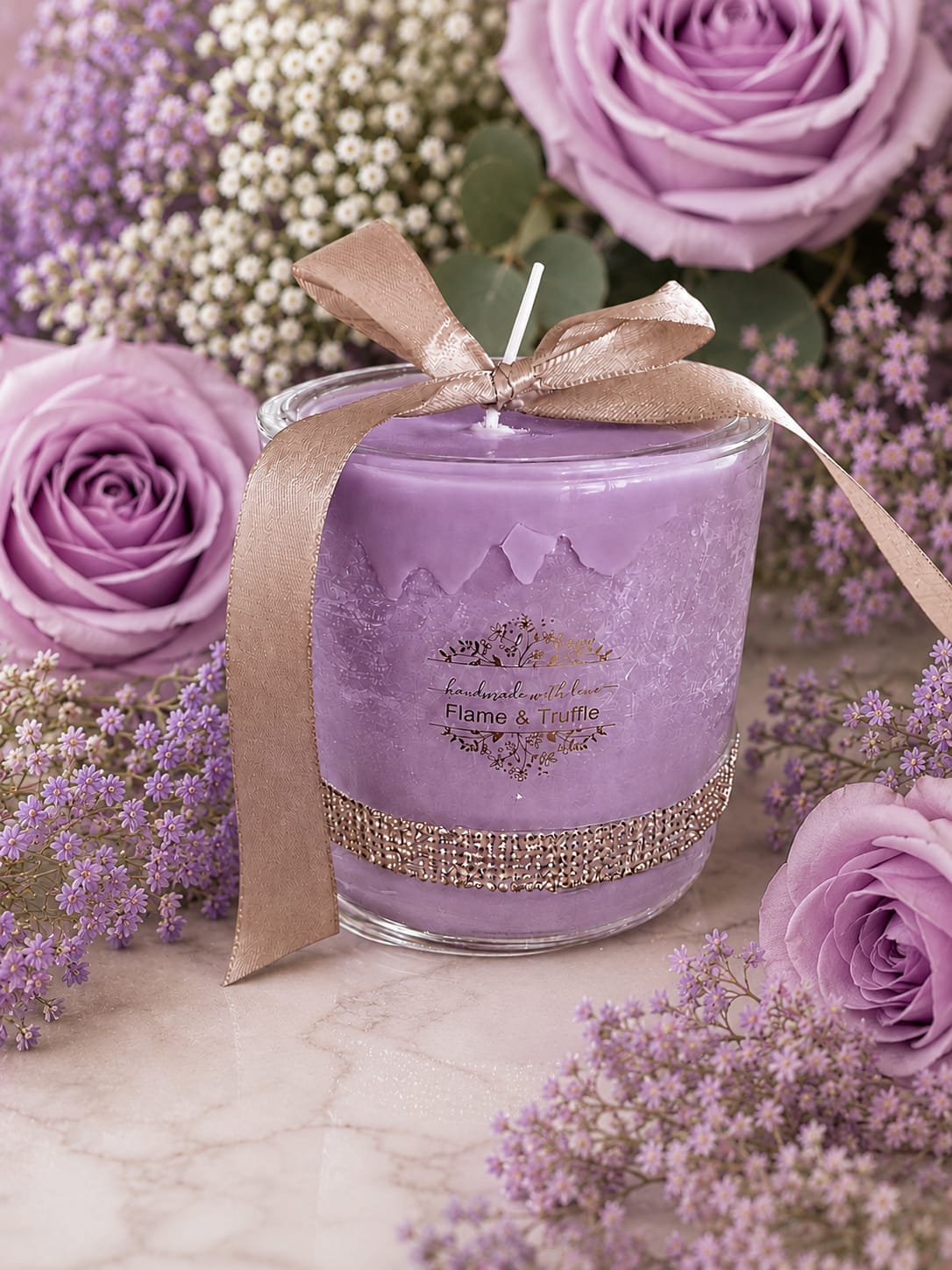 Rhinestone Jar Candles (Various Colour, Fragrance & Size Options)