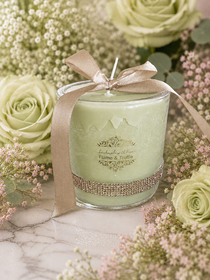 Rhinestone Jar Candles (Various Colour, Fragrance & Size Options)