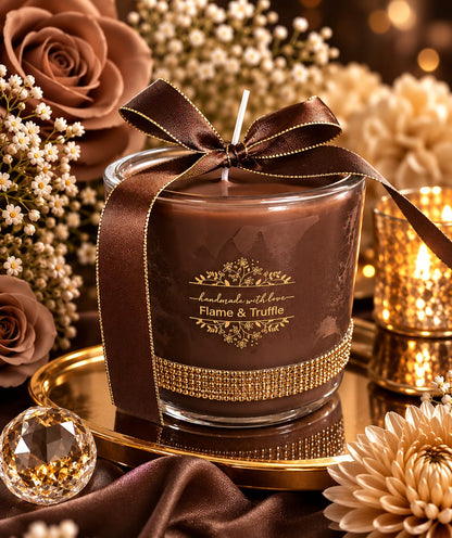 Rhinestone Jar Candles (Various Colour, Fragrance & Size Options)