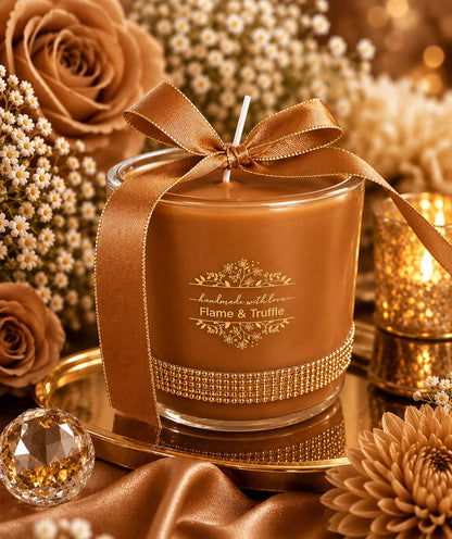 Rhinestone Jar Candles (Various Colour, Fragrance & Size Options)