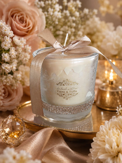 Rhinestone Jar Candles (Various Colour, Fragrance & Size Options)
