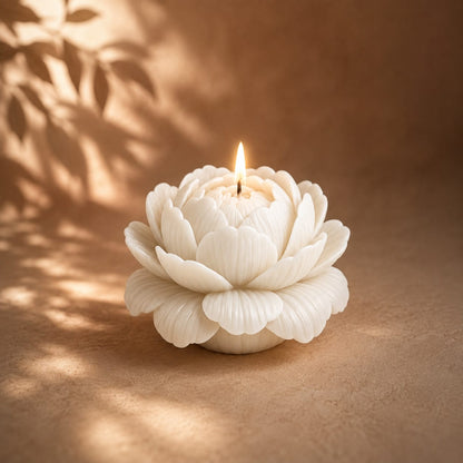 Peony Flower Candles - Colour Options