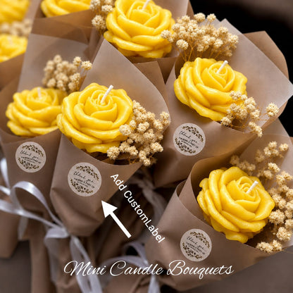 Fragranced Rose Bouquet Candle (Colour Options)