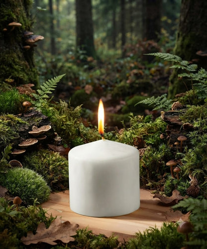 4-Pack - Medium Smooth Pillar Candles