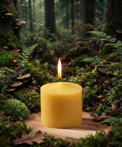4-Pack - Medium Smooth Pillar Candles