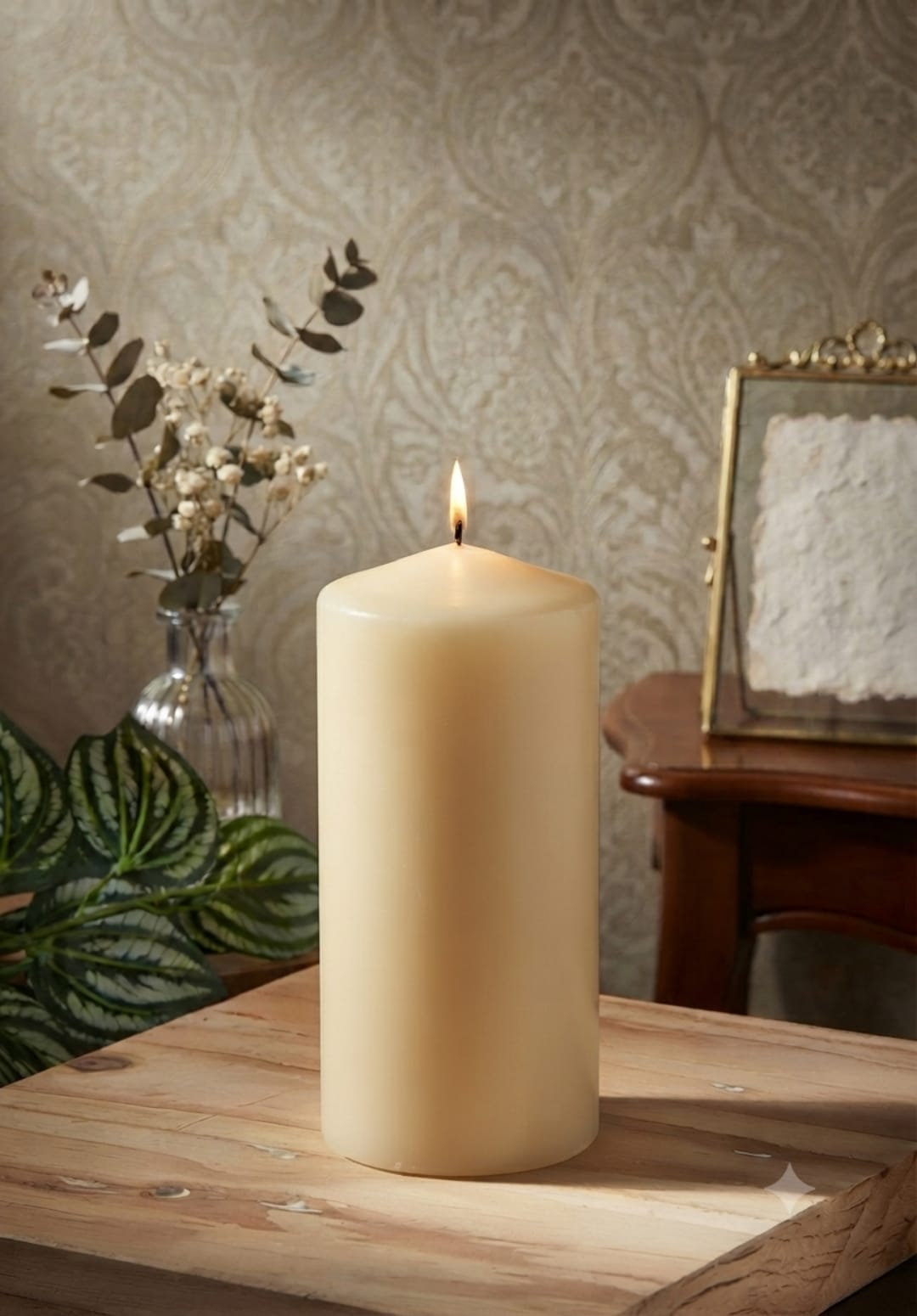 4-Pack - Large  Smooth Pillar Candles