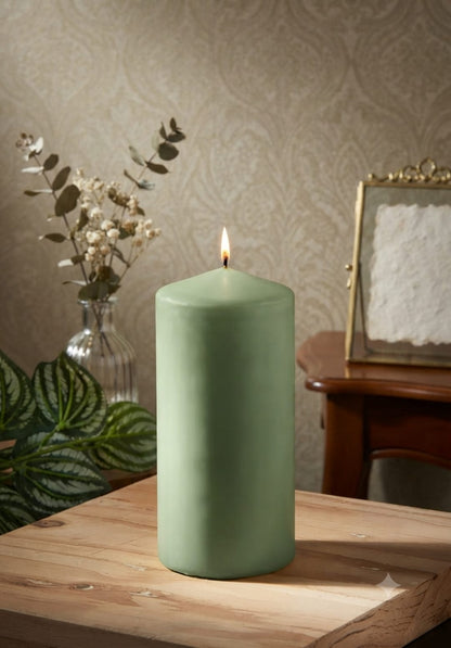 4-Pack - Large  Smooth Pillar Candles