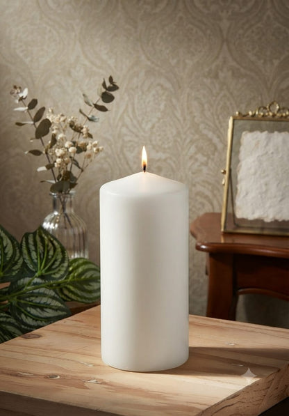 4-Pack - Large  Smooth Pillar Candles