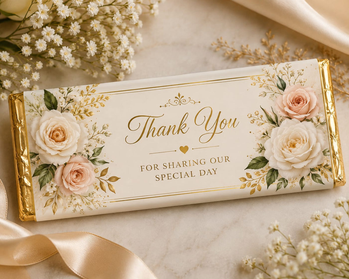 (10-Pack) "Thank You" Special Day Chocolate Bar