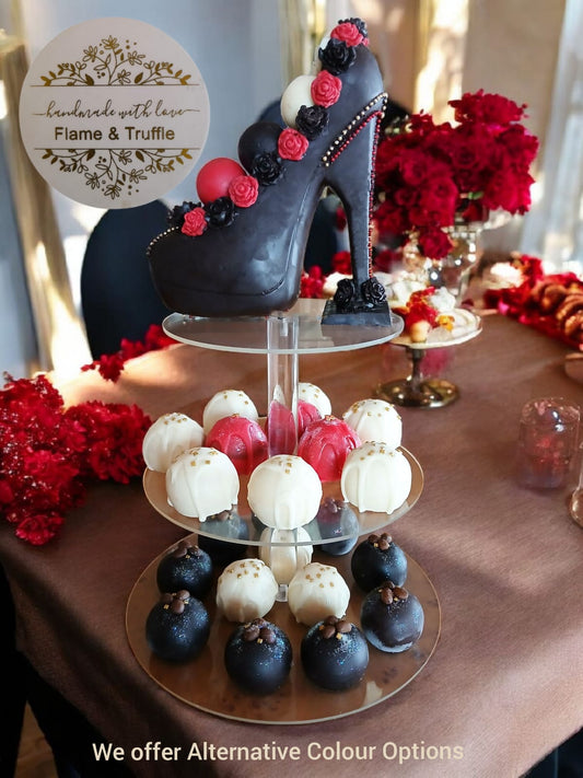Dark  Chocolate Stiletto and Truffle Tier