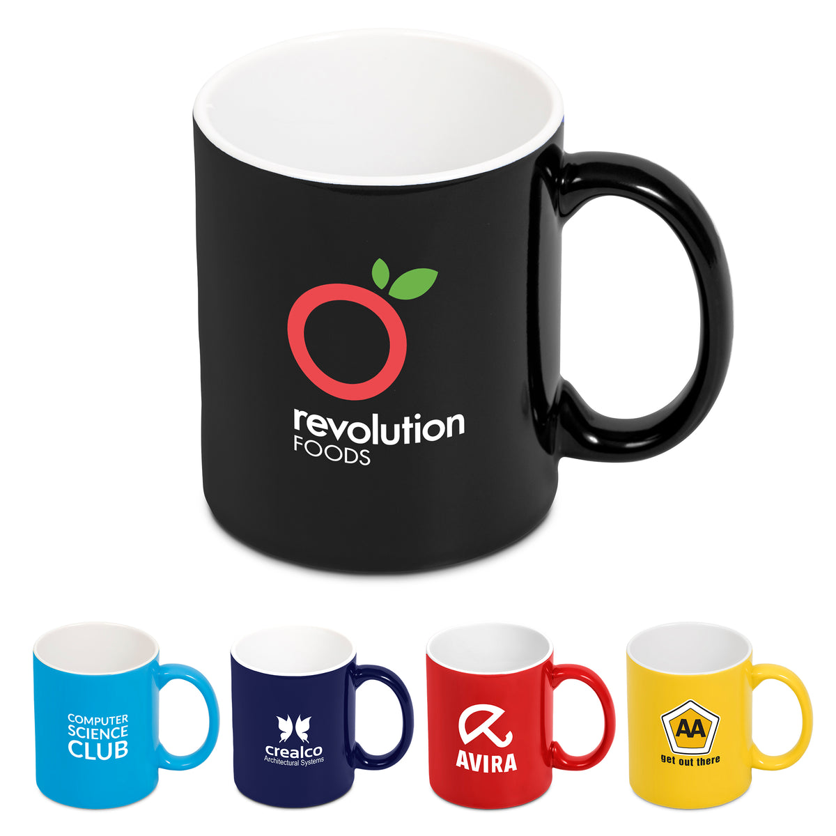 Omega Ceramic Coffee Mug - 5 Colour Variants