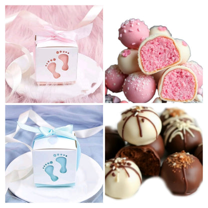 Baby Feet Gift Box with Belgian Truffles