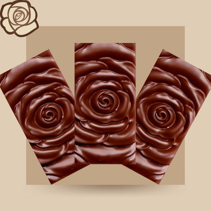 milk chocolate rose bars