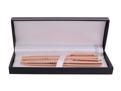 Rose Gold  Roller & Ball Pen Gift Set - Defined Hospitality Solutions