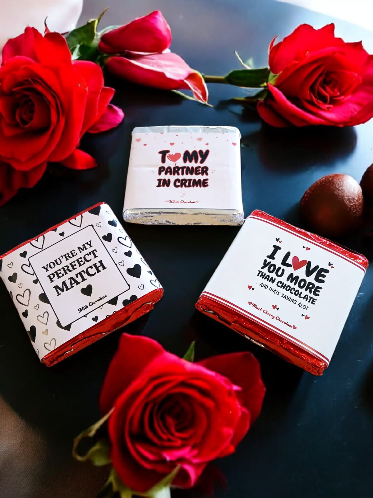 Square Foiled &  Printed Bars