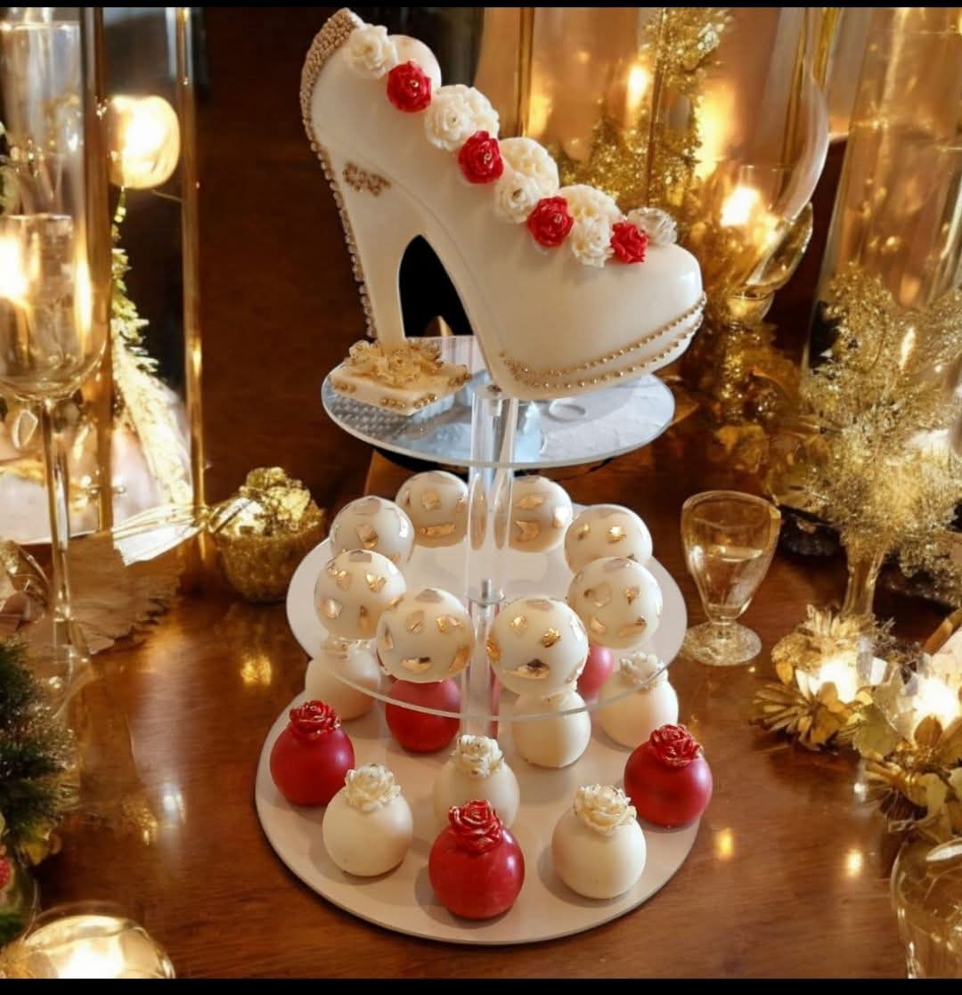 White Chocolate Stiletto and Truffle Tier
